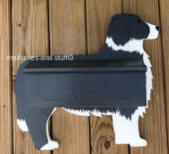 Border Collie Wall mounted mailbox