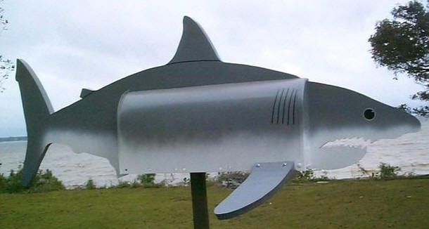 Great White Shark Mailbox