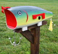 Green Shad Fishing lure mailbox