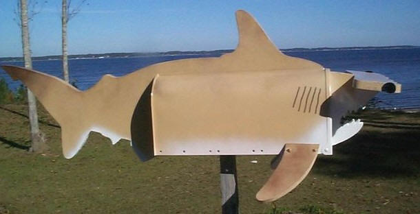 Hammerhead Shark mailbox