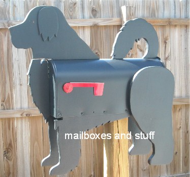 Portuguese Water Dog mailbox