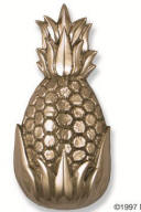 Pineapple DOOR KNOCKER Brushed nickel and polished chrome SOLID BRASS