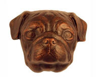 Pug Door Knocker Oiled Bronze