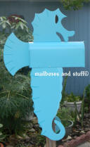 Sea Horse mailbox . aany color available