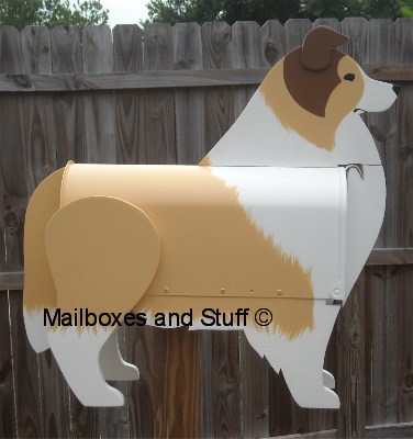 Shetland Sheepdog mailbox