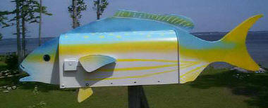 Yellow Tail Snapper mailbox