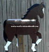 Horse Mailbox, custom painted to look like your horse,,, This horse mailbox was painted to look like Lori's horse
