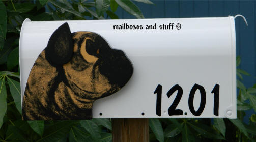 custom dog head mailbox
