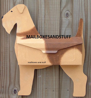 Airedale Terrier Wall mount mailbox