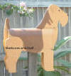 Airedale mailbox .. dog mailboxes can be custom painted like your dog