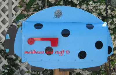 Blue Beetle Mailbox