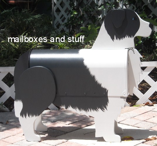 Border Collie Mailbox, dog mailboxes