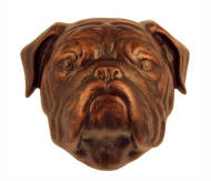 Bulldog Door Knocker Bronze