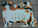 Calico Cat Address Plaque