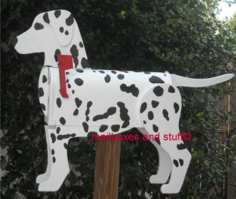 Custom painted Dalmatian mailbox