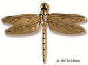 Dragonfly Brass door knocker