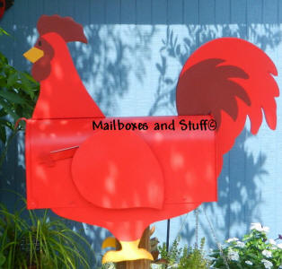 Red Rooster mailbox