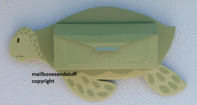 Wall mount Sea Turtle Mailbox