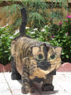 Tortoise shell custom painted cat mailbox