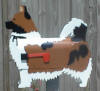 Beautiful custom painted Long hair Chihuahua mailbox ... great gift for Chihuahua lovers