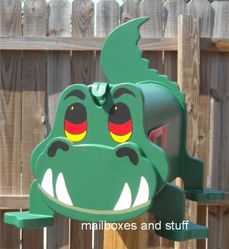Whimsical Crocodile mailbox