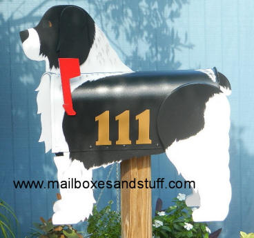 custom painted Cockapoo mailbox showing personalization option