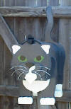 custom painted cat mailboxes ... "Percy"