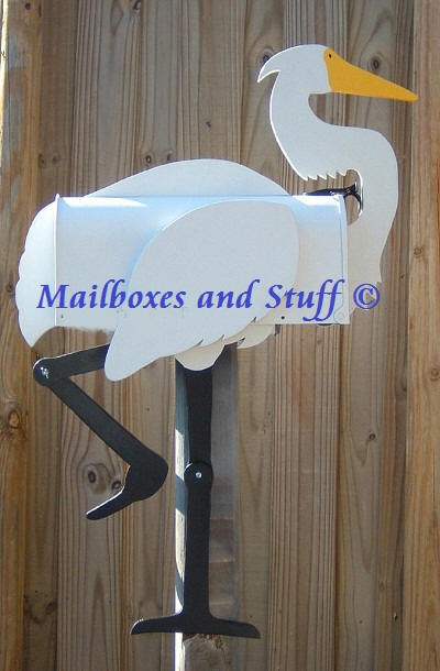 Egret Mailbox , Snowy egret