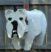 White Bulldog mailbox ... Foxy